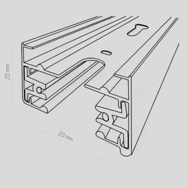 Рейка до трекового світильника 1м TK Lighting TRACER білий 4044 - Фото 2