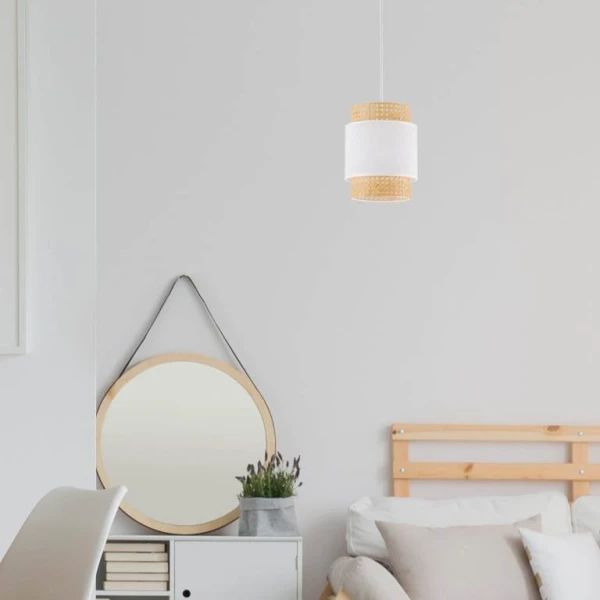 Підвісний світильник TK Lighting BOHO E27 білий 6528 - Фото 4