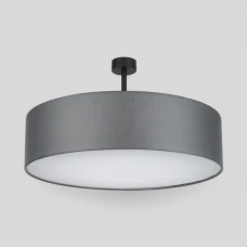 TK Lighting RONDO E27 сірий-блискучий (хром) 4239. Стельовий світильник