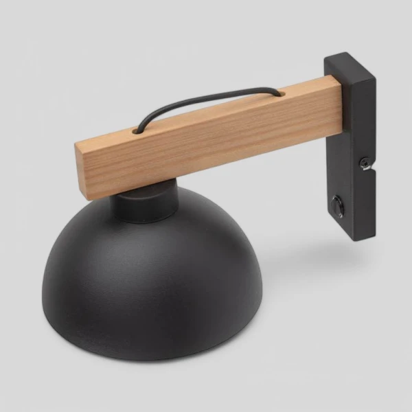 Бра TK Lighting OSLO E27 чорний 4961 - Фото 7