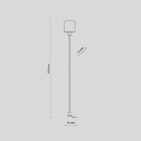 Підвіс для трекових систем TK Lighting TRACER чорний 5302 - Фото 2