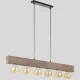Підвісний світильник TK Lighting ARTWOOD E27 чорний 2666