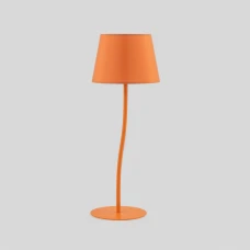 TK Lighting NICOLA E27 помаранчевий 6640. Настільна лампа декоративна
