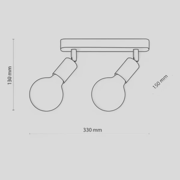 Світильник спот TK Lighting SIMPLY E27 чорний 4748 - Фото 2