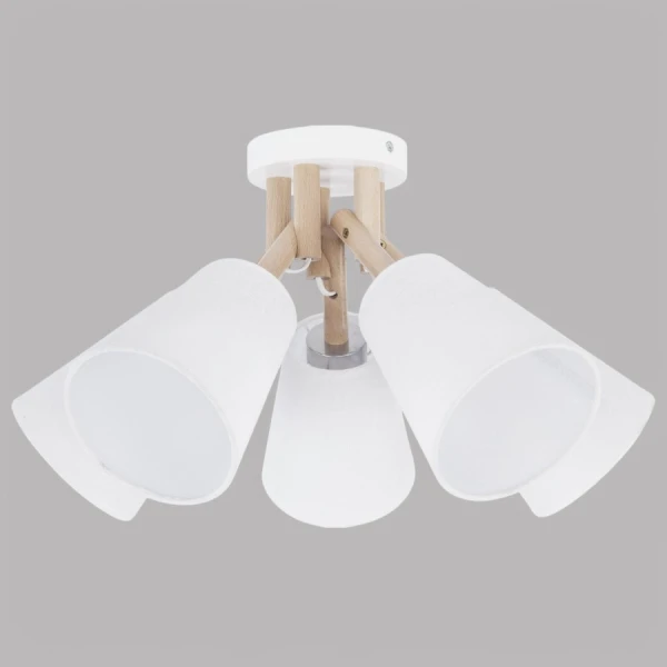 Люстра стельова TK Lighting VAIO E27 білий 666 - Фото 1