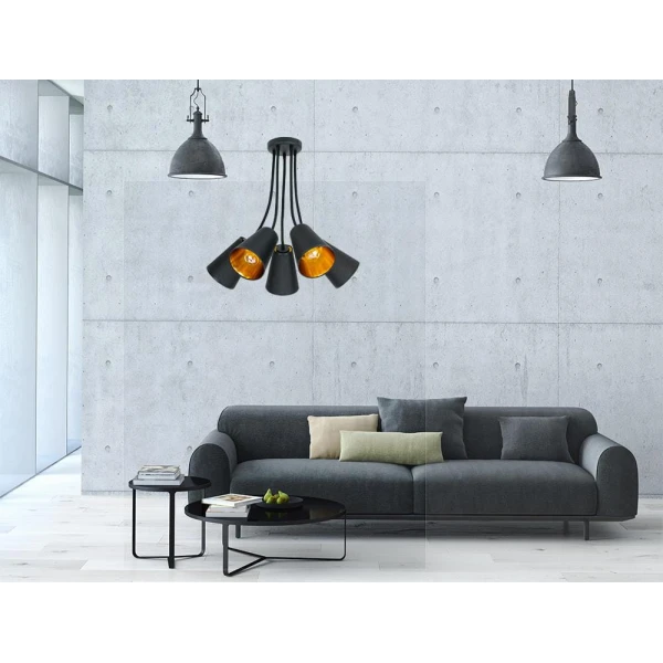 Бра TK Lighting WIRE E27 чорний 826 - Фото 4