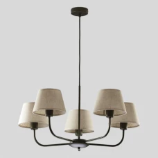 TK Lighting CHICAGO E27 чорний 3989. Люстра класична