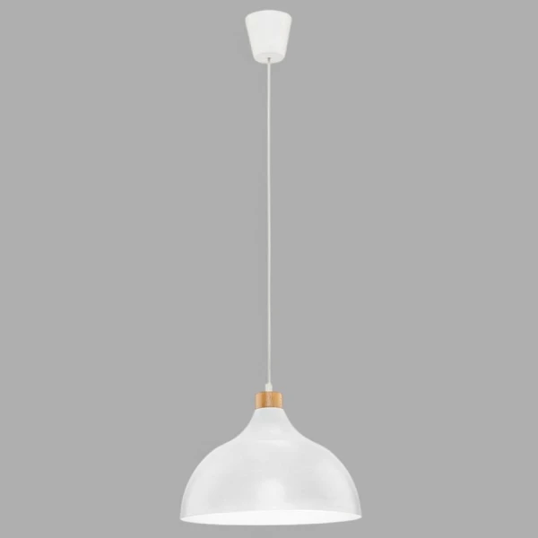 Підвісний світильник TK Lighting CAP E27 білий 2070 - Фото 1