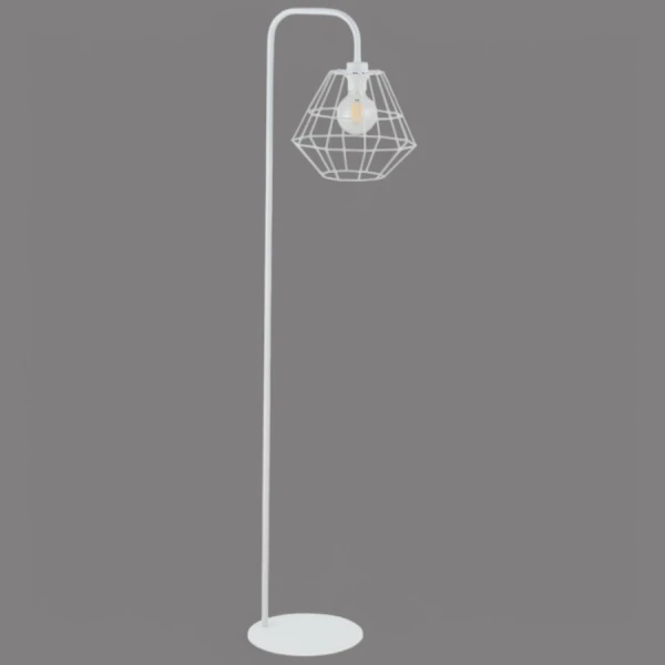 Торшер TK Lighting DIAMOND E27 білий 5261