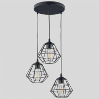 TK Lighting DIAMOND E27 чорний 6204. Світильник підвісний