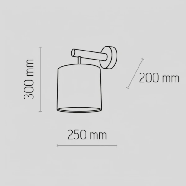 Бра TK Lighting DEVA E27 чорний 6106 - Фото 2