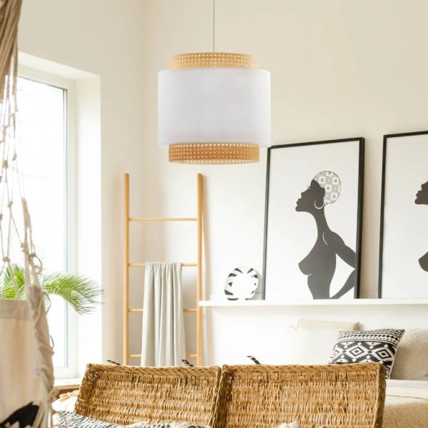Підвісний світильник TK Lighting BOHO E27 білий 6529 - Фото 4