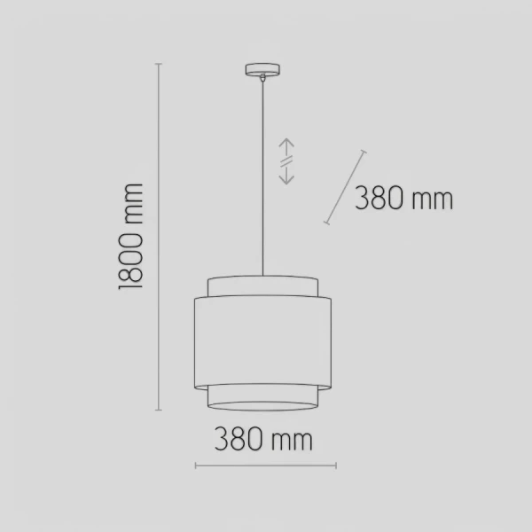 Підвісний світильник TK Lighting BOHO E27 білий 6529 - Фото 2