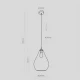 Підвісний світильник TK Lighting FUENTE E27 чорний 4322