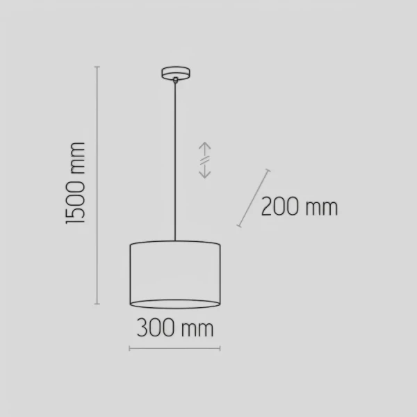 Підвісний світильник TK Lighting JUTA E27 чорний 6580 - Фото 2