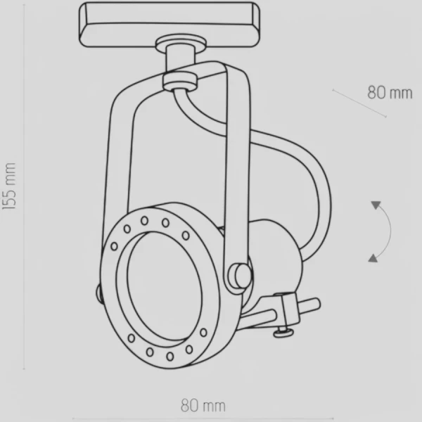 Світильник трековий TK Lighting TRACER GU10 4000K чорний 4066 - Фото 2