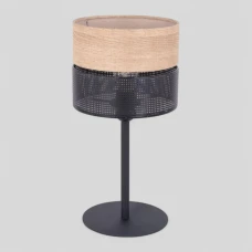 TK Lighting NICOL E27 чорний 5124. Настільна лампа декоративна