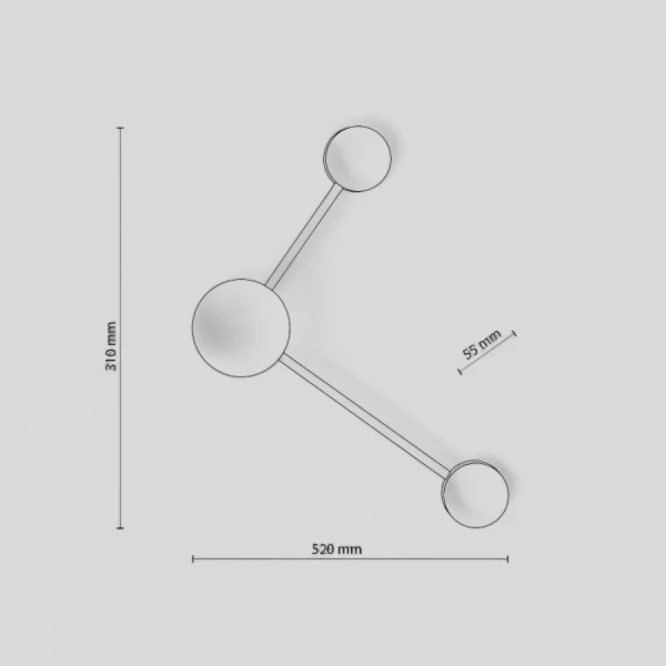 Підсвітка стіни TK Lighting AVIA E27 чорний 6808 - Фото 2