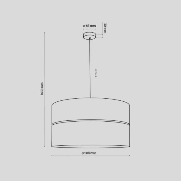 Підвісний світильник TK Lighting NICOL E27 чорний 4798 - Фото 2
