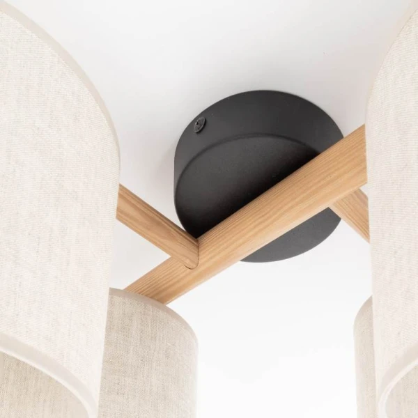 Люстра стельова TK Lighting DEVA E27 чорний 6866 - Фото 4