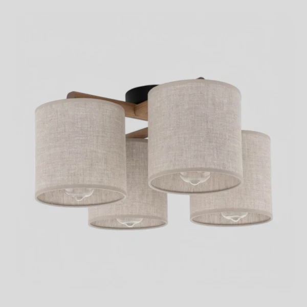 Люстра стельова TK Lighting DEVA E27 чорний 6866 - Фото 6