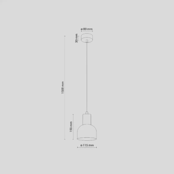 Підвісний світильник TK Lighting CAIRO E27 чорний 4894 - Фото 2
