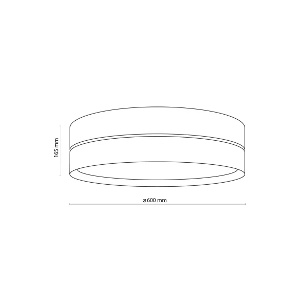 TK Lighting HILTON E27 білий 4773. Стельовий світильник - Фото 2