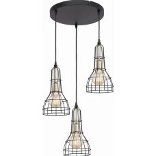 TK Lighting LONG E27 чорний 2230. Світильник підвісний