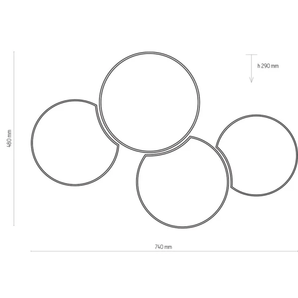 Світильник стельовий TK Lighting MONA E27 білий 3276 - Фото 2