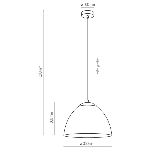 Підвісний світильник TK Lighting FARO E27 чорний 3194 - Фото 2