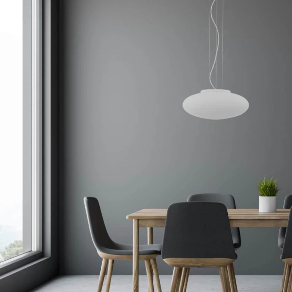 Підвісний світильник TK Lighting GALA E27 сірий-блискучий (хром) - Фото 4