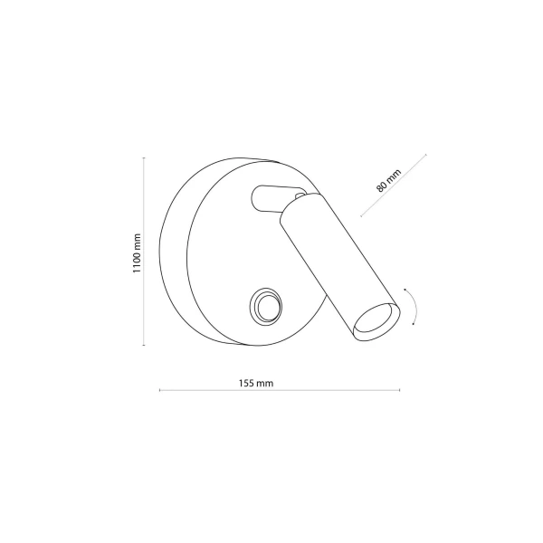 Настінний світильник TK Lighting ENZO G9 чорний 4237 - Фото 4