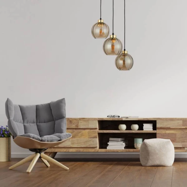 Підвісний світильник TK Lighting DEVI E27 чорний 4637 - Фото 3