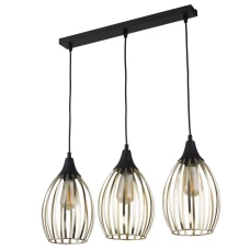 TK Lighting LIZA E27 чорний 2817. Світильник підвісний