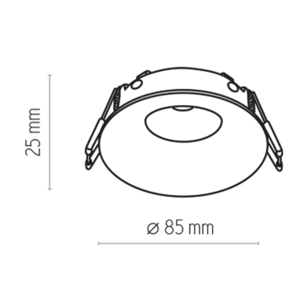 Світильник точковий врізний TK Lighting EYE GU10 чорний 3501 - Фото 2