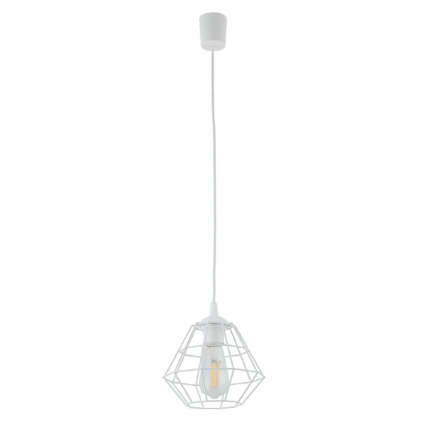 Підвісний світильник TK Lighting DIAMOND E27 білий 6211