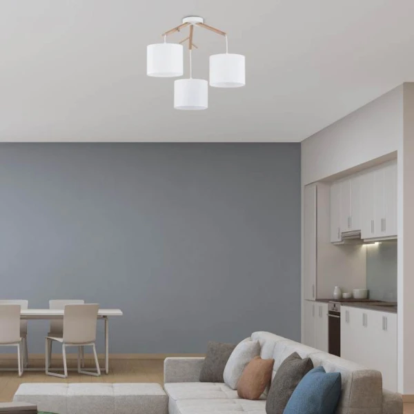 Підвісний світильник TK Lighting ALBERO E27 білий 6553 - Фото 3