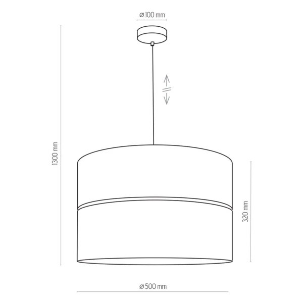 Підвісний світильник TK Lighting HILTON E27 чорний 4346 - Фото 2