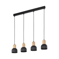 TK Lighting CAIRO E27 чорний 4896. Світильник підвісний