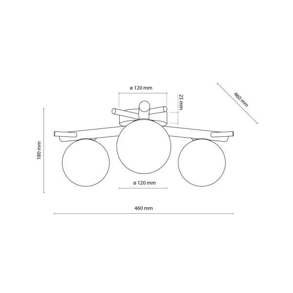 Люстра стельова TK Lighting SHERON G9 коричневий 5308 - Фото 2