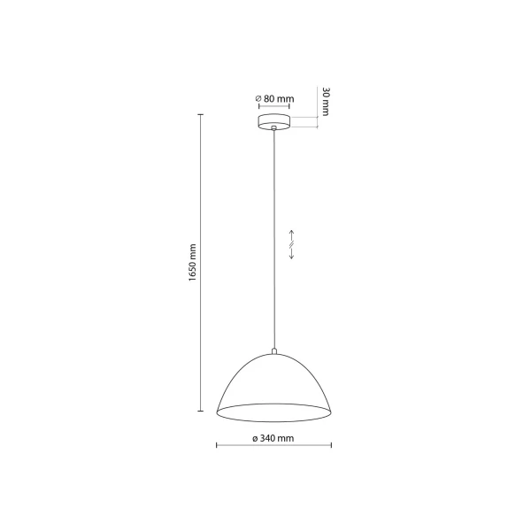 Підвісний світильник TK Lighting FARO E27 бежевий 5899 - Фото 2