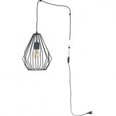 TK Lighting BRYLANT E27 чорний 2287. Бра
