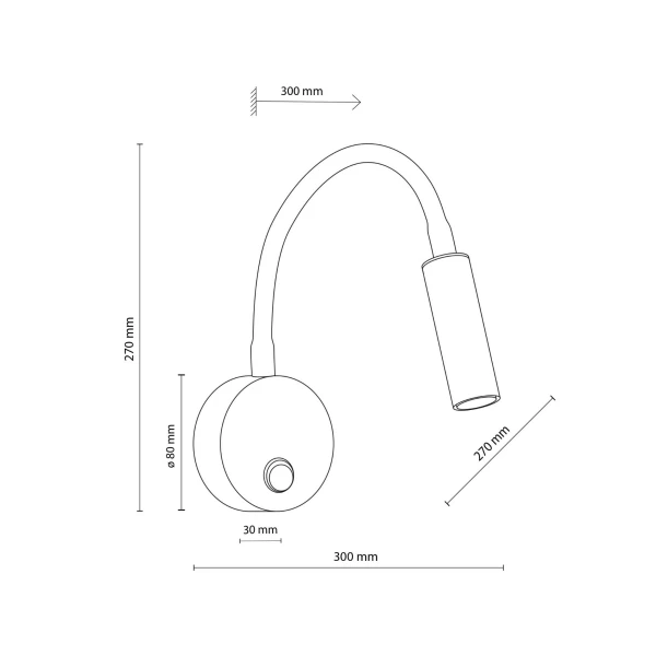 Настінний світильник TK Lighting LAGOS G9 чорний 5922 - Фото 2