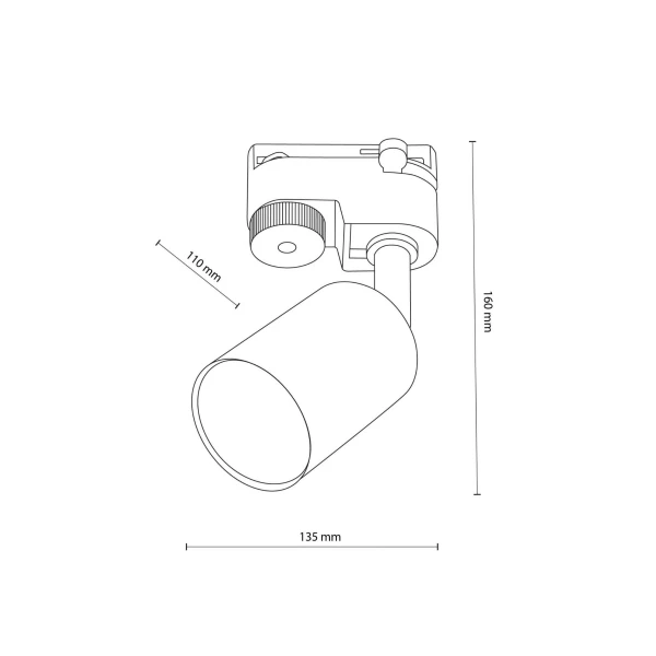 Світильник трековий TK Lighting TRACER GU10 білий 5686 - Фото 2