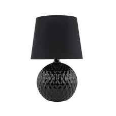 TK Lighting SANTANA E27 чорний 16047. Настільна лампа декоративна