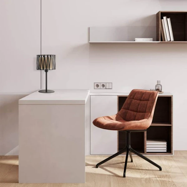 Настільна лампа TK Lighting HARMONY E27 чорний 5889 - Фото 3