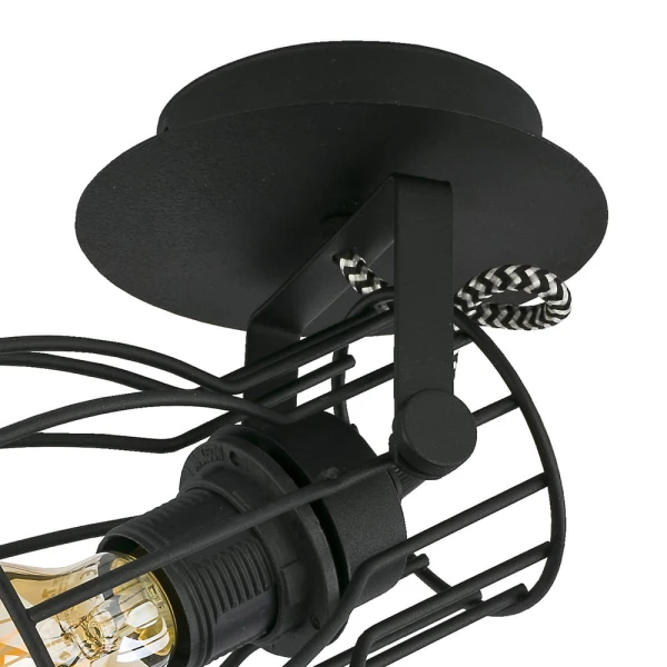 Світильник стельовий (настінний)  TK Lighting ALANO E27 чорний 2120 - Фото 2