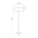 Торшер TK Lighting NICOL E27 чорний 5123