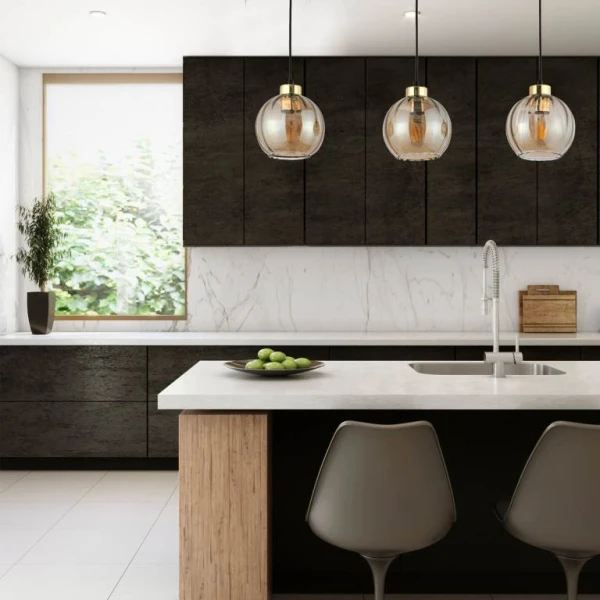 Підвісний світильник TK Lighting DEVI E27 чорний 4638 - Фото 4