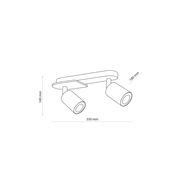 Світильник спот TK Lighting COVER GU10 чорний 4674 - Фото 2